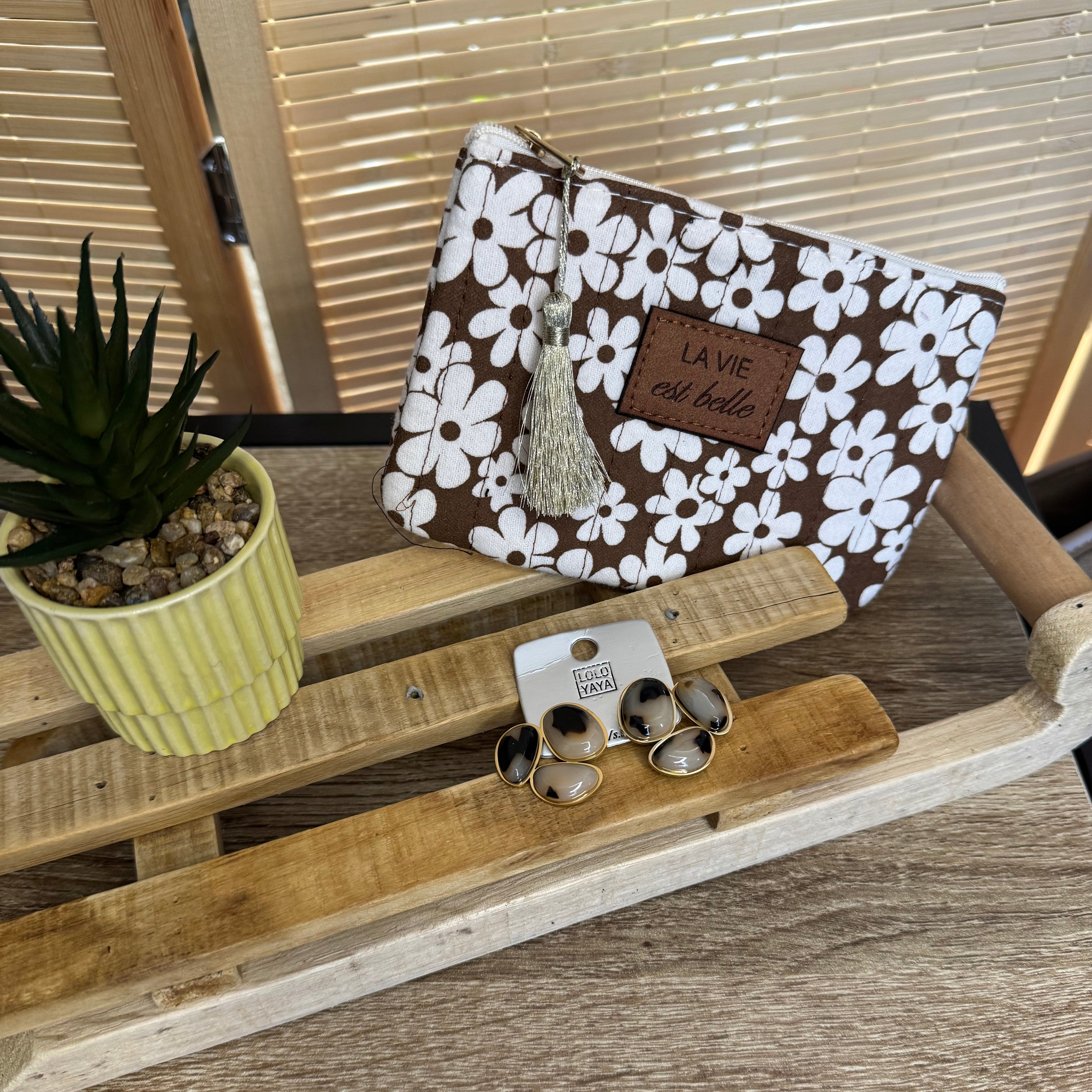 Boucles d'oreilles motifs Léopard