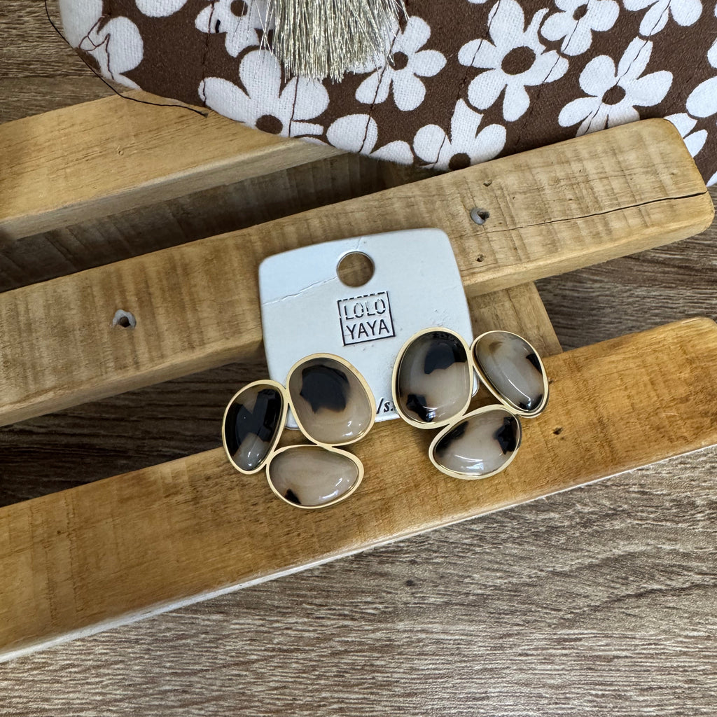 Boucles d'oreilles motifs Léopard