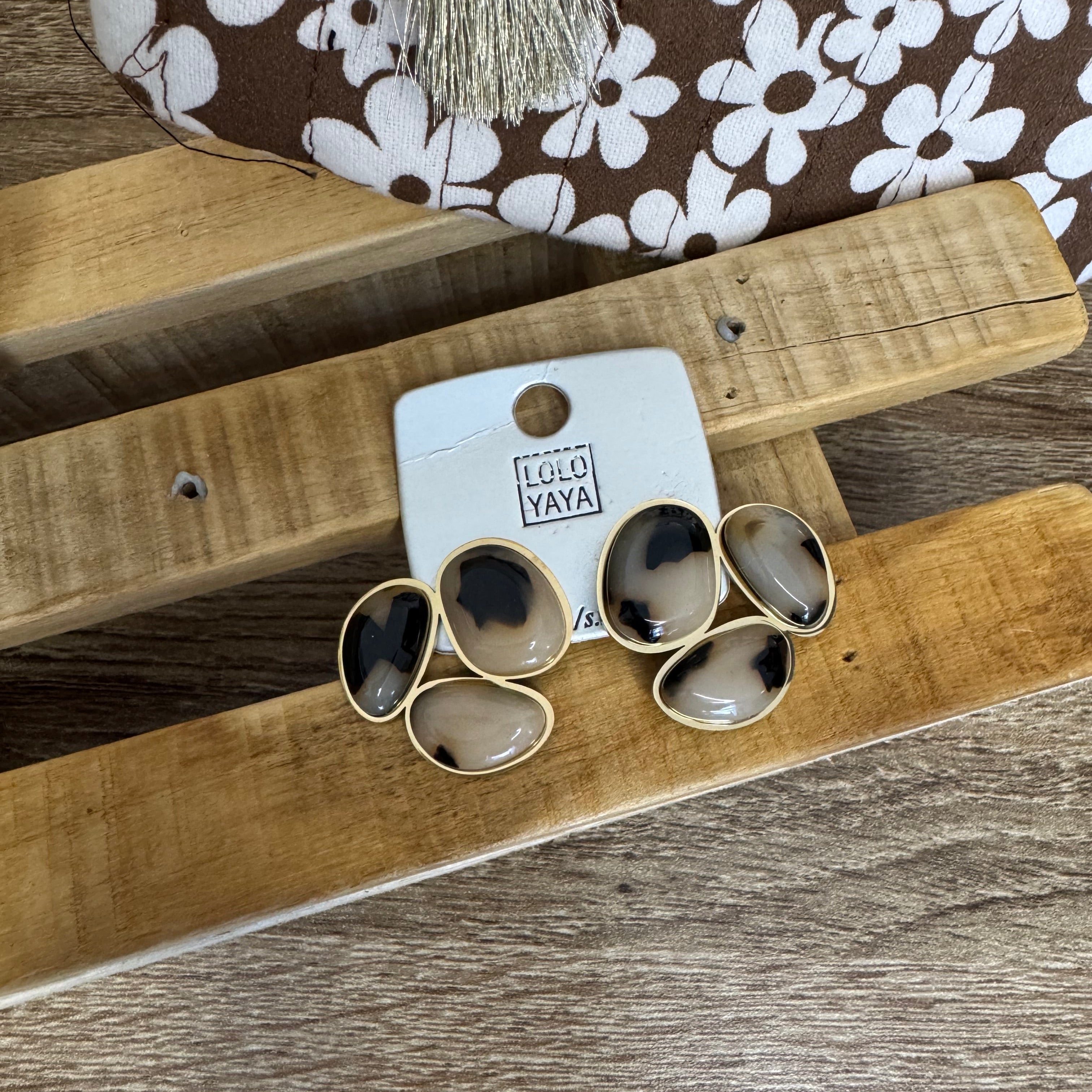 Boucles d'oreilles motifs Léopard