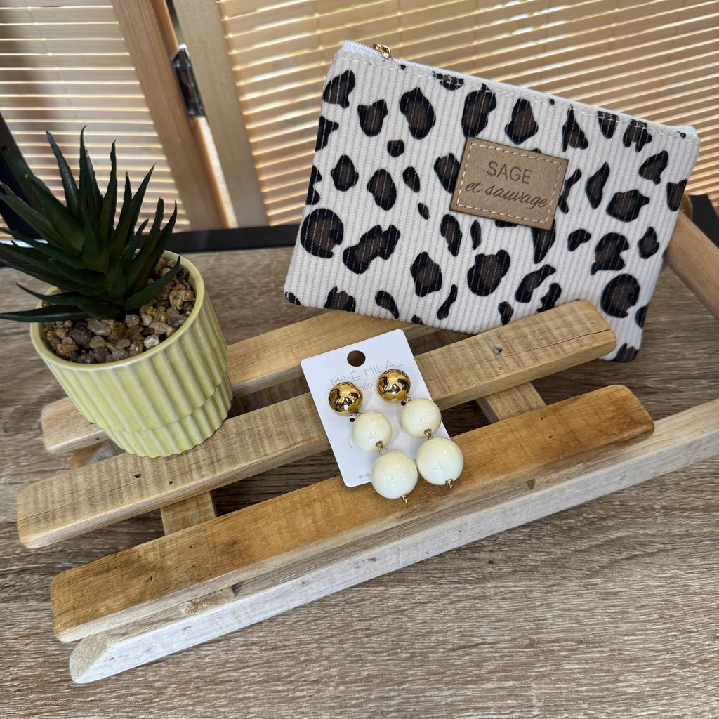 Boucles d'oreilles boules