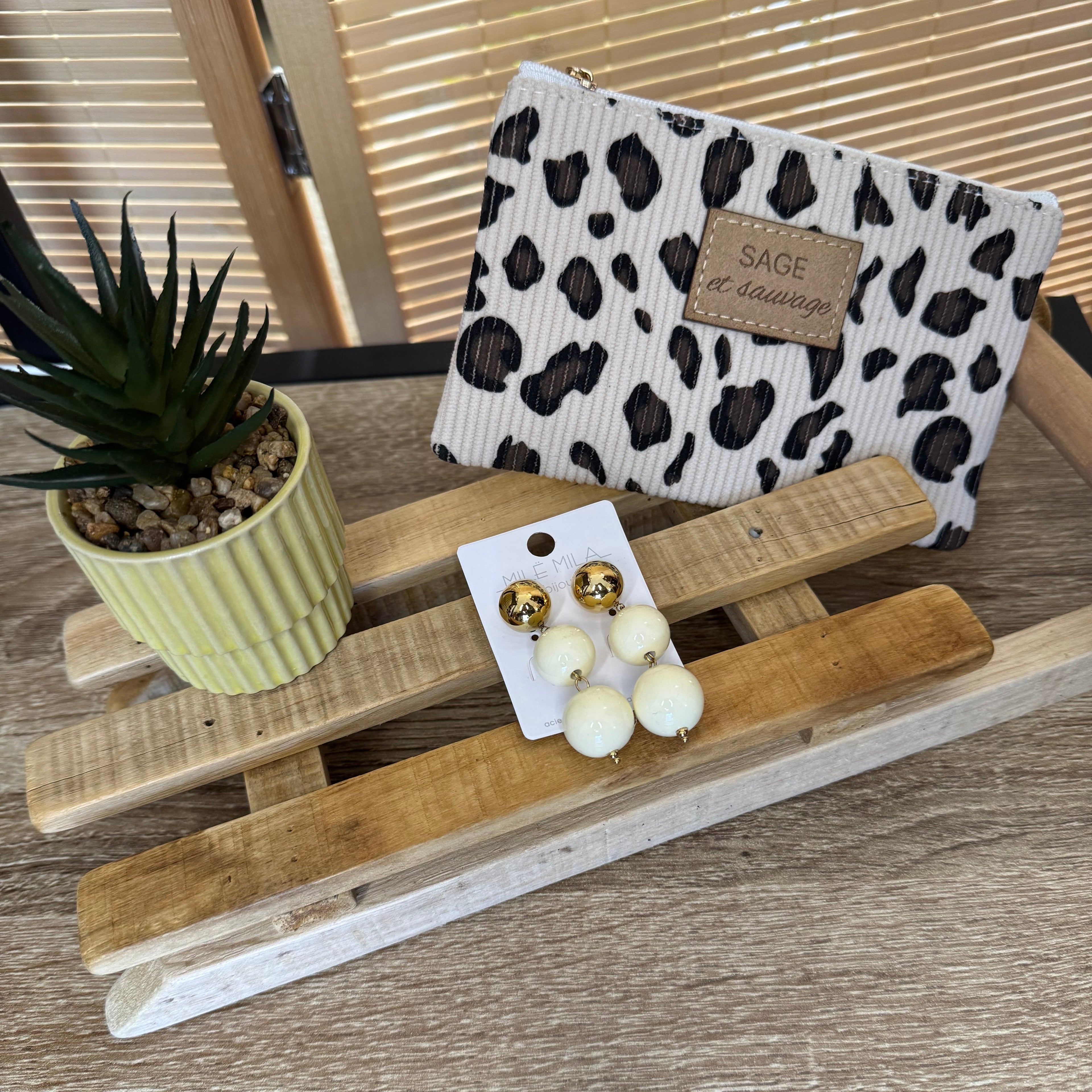 Boucles d'oreilles boules