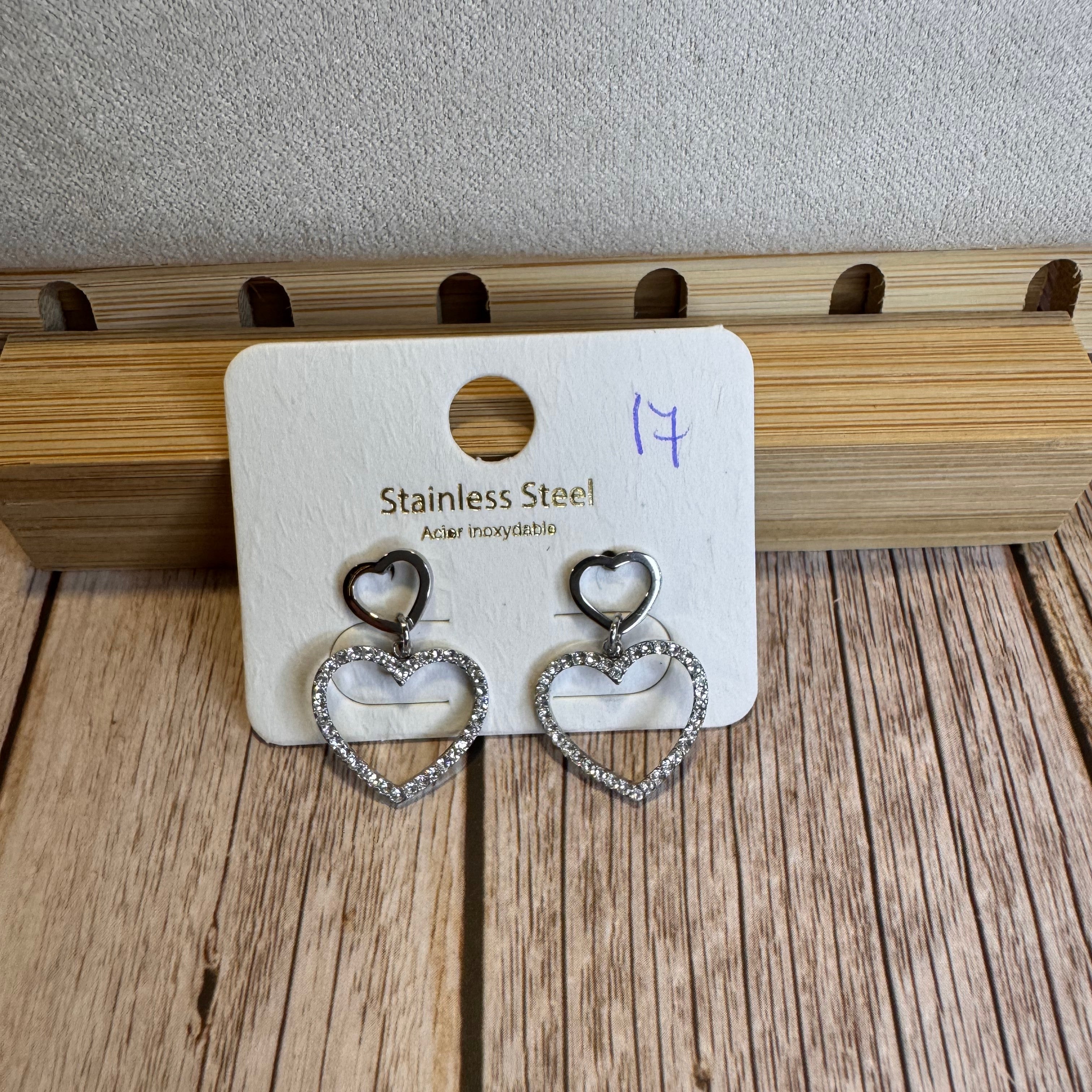 Boucles d'oreilles coeur