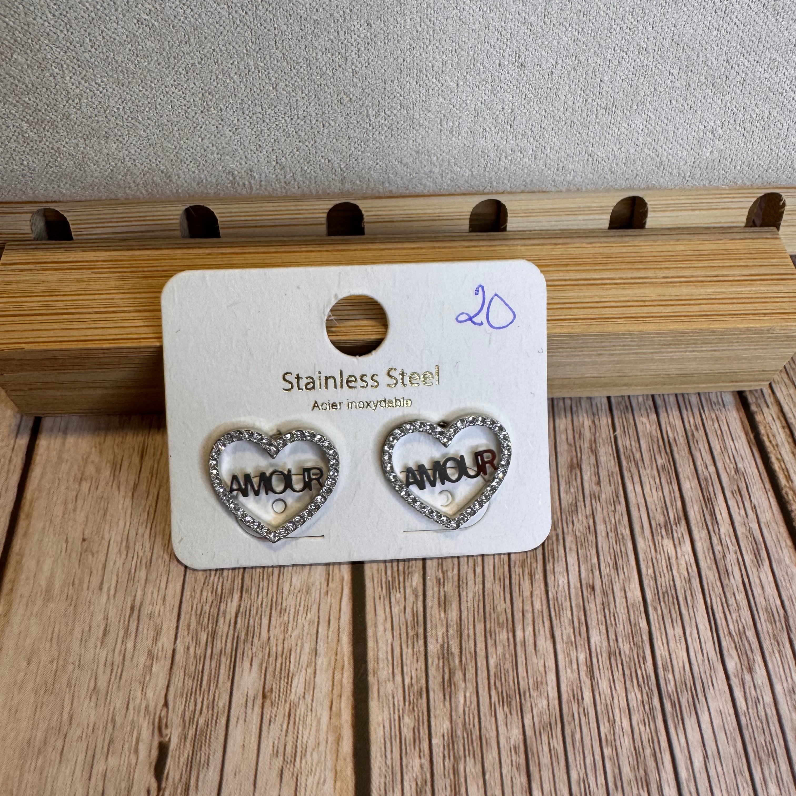 Boucles d'oreilles AMOUR