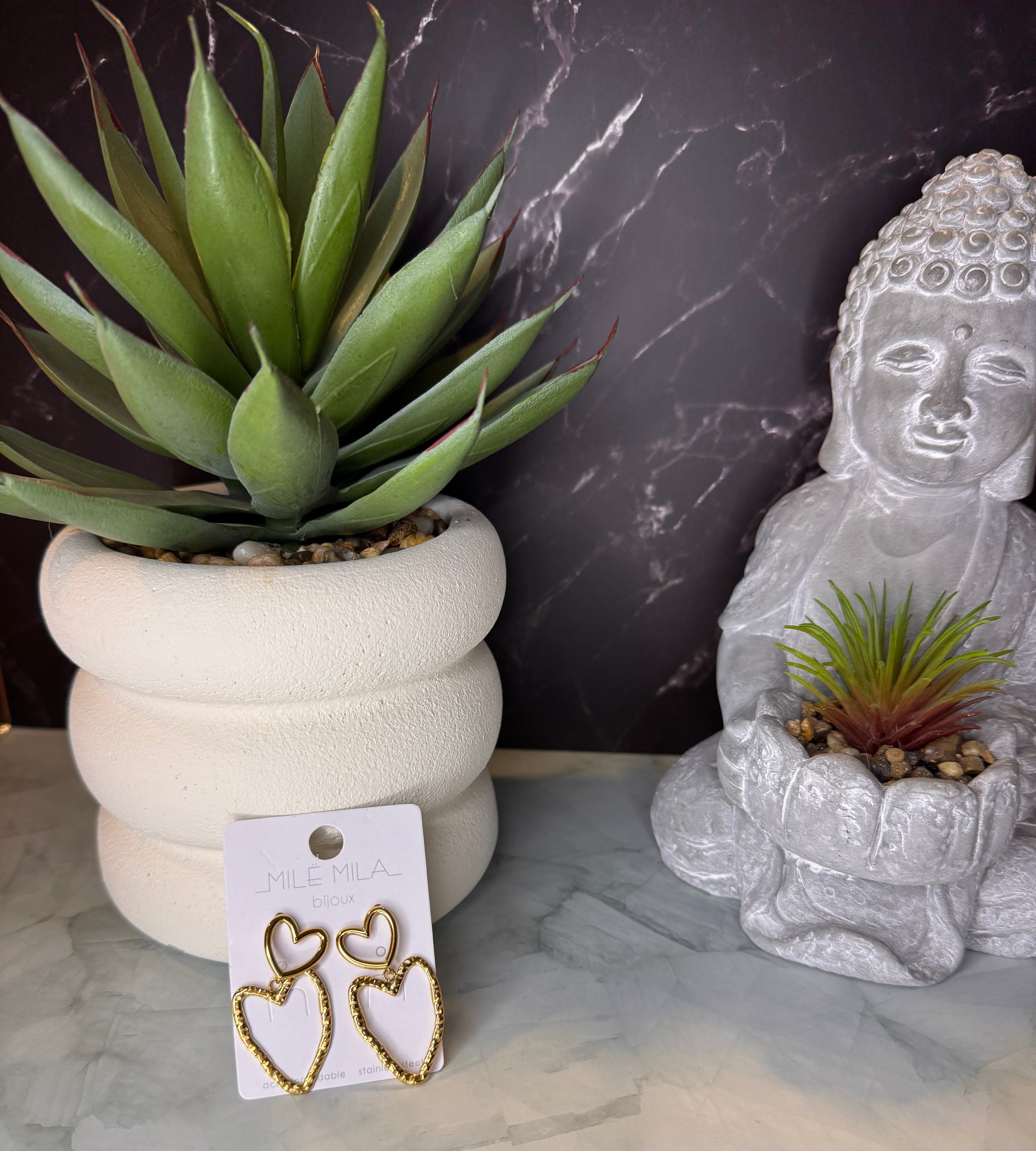 Boucles d'oreilles coeur