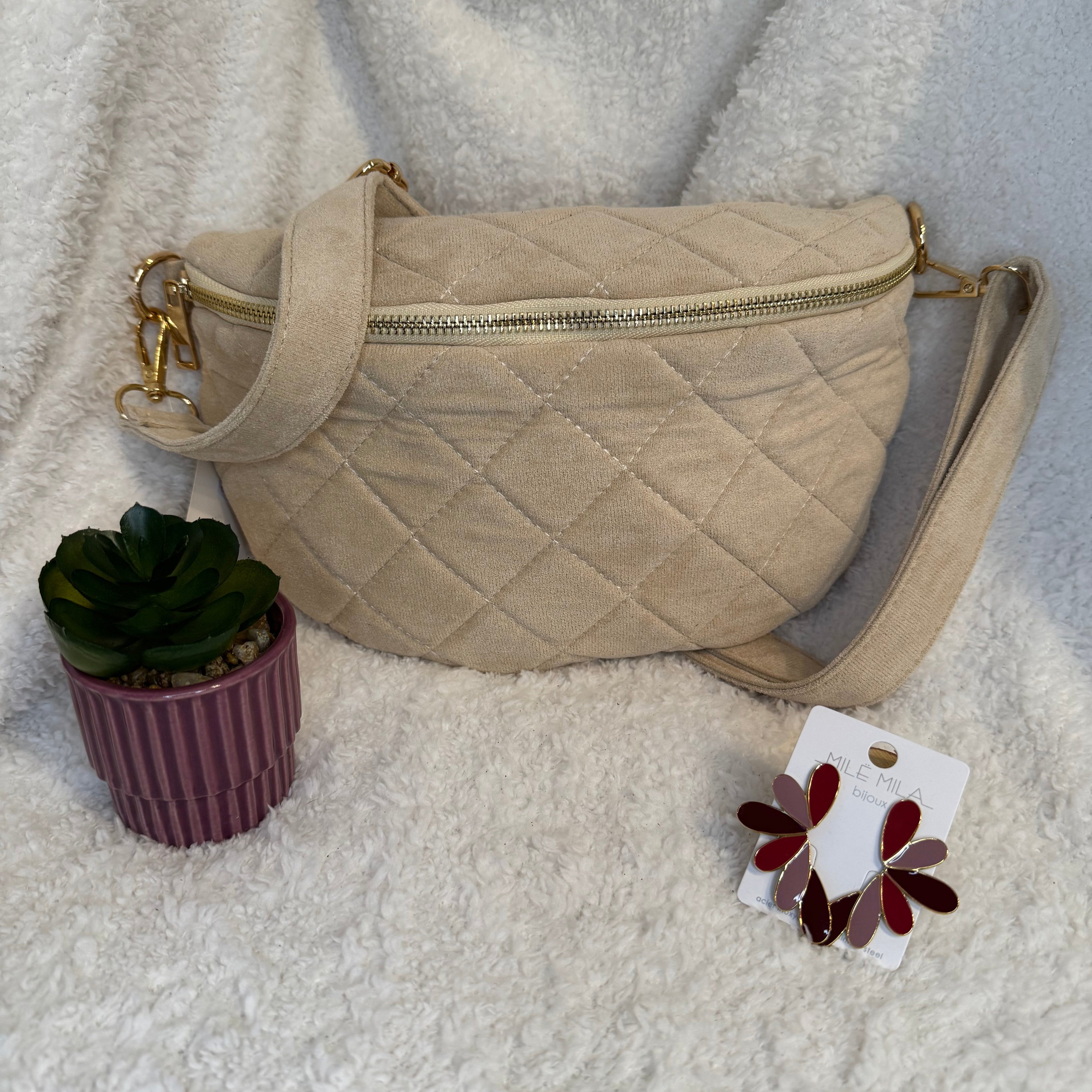 Sac banane matelassé