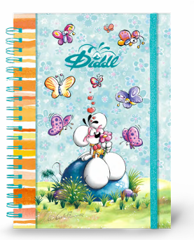 Cahier spirale A5 élastique
