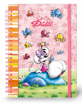 Cahier spirale A5 élastique